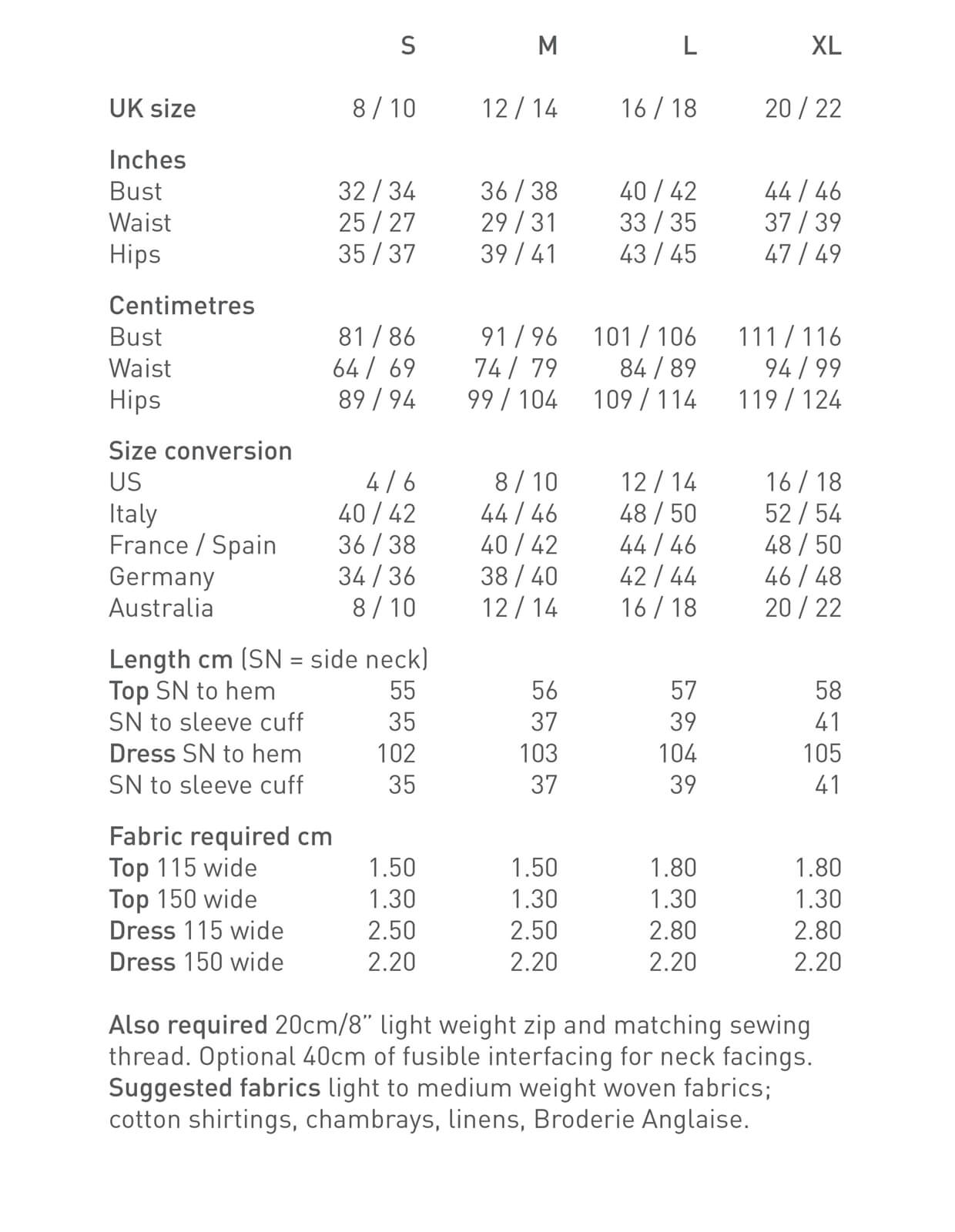 The Pleat Detail Dress and Top - PDF Pattern - The Makers Atelier - Simplifi Fabric