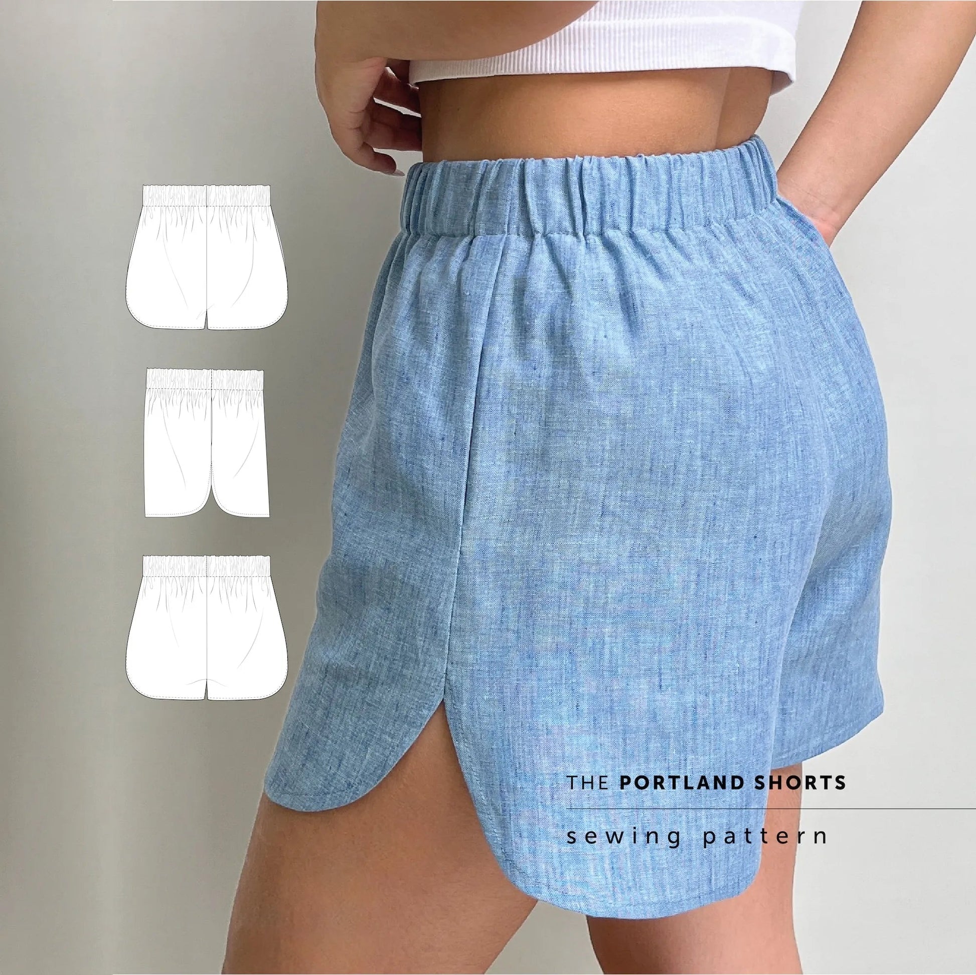 The Portland Shorts Paper Sewing Pattern - Maven Sewing Patterns - Simplifi Fabric