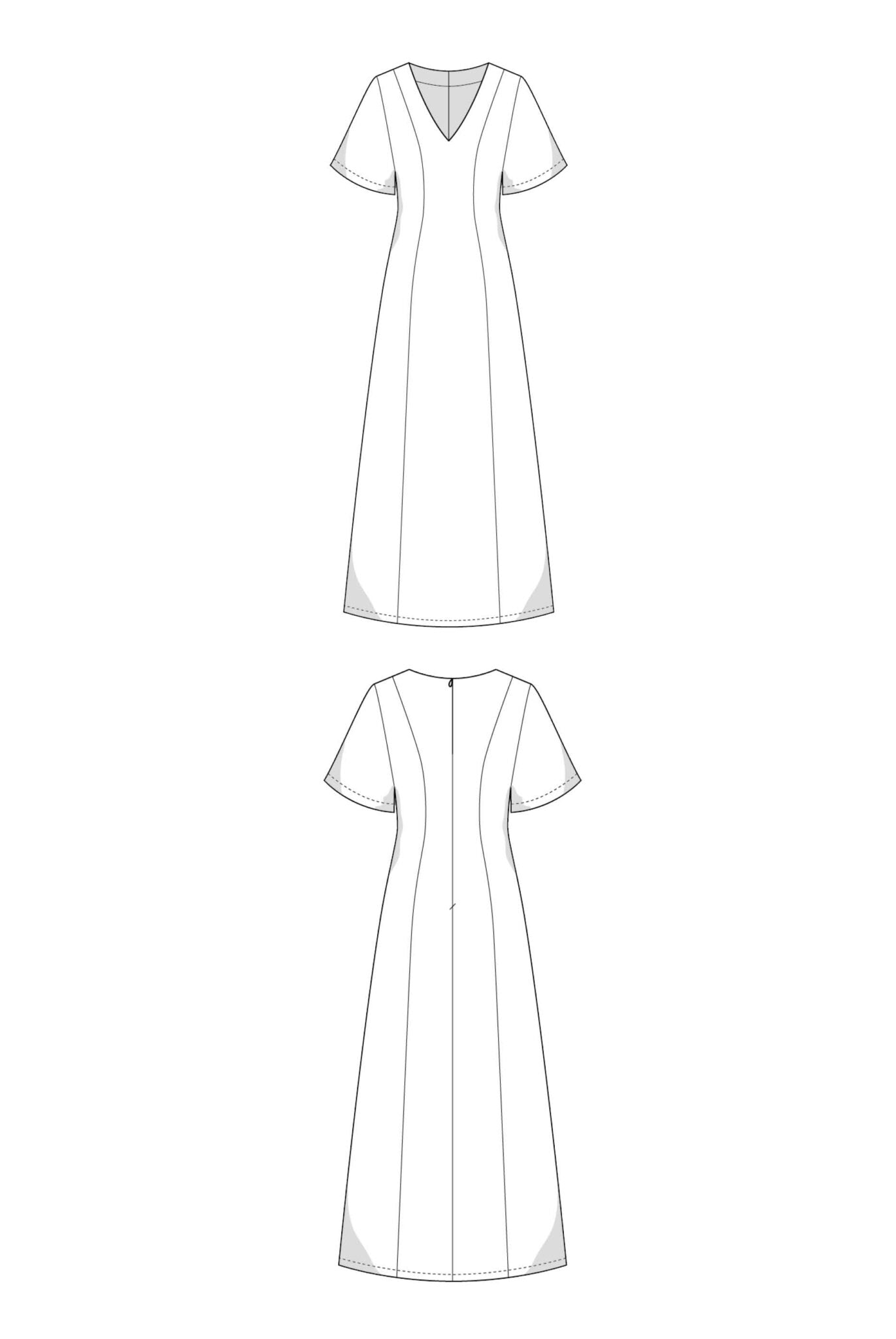 The Rory Dress - Paper Sewing Pattern - Juliana Martejevs - Simplifi Fabric