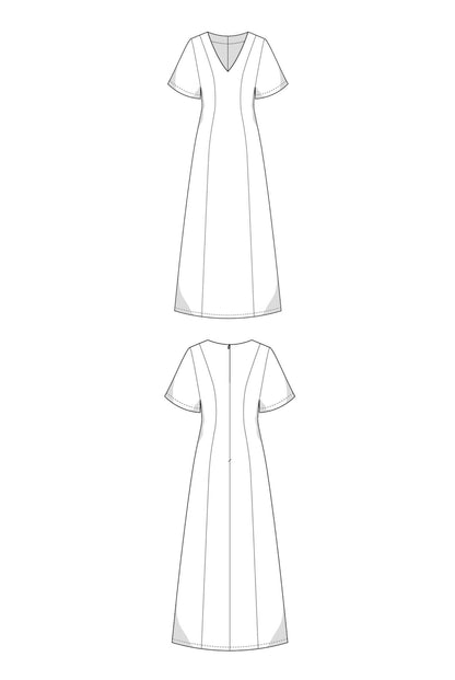 The Rory Dress - Paper Sewing Pattern - Juliana Martejevs - Simplifi Fabric