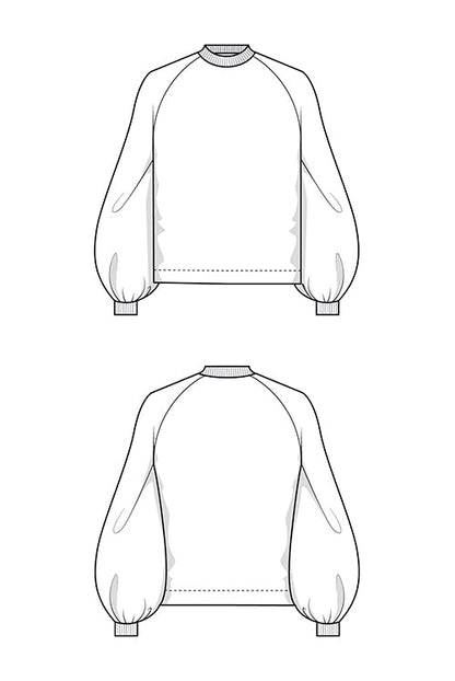 The Sally Sweater - Paper Sewing Pattern - Juliana Martejevs - Simplifi Fabric