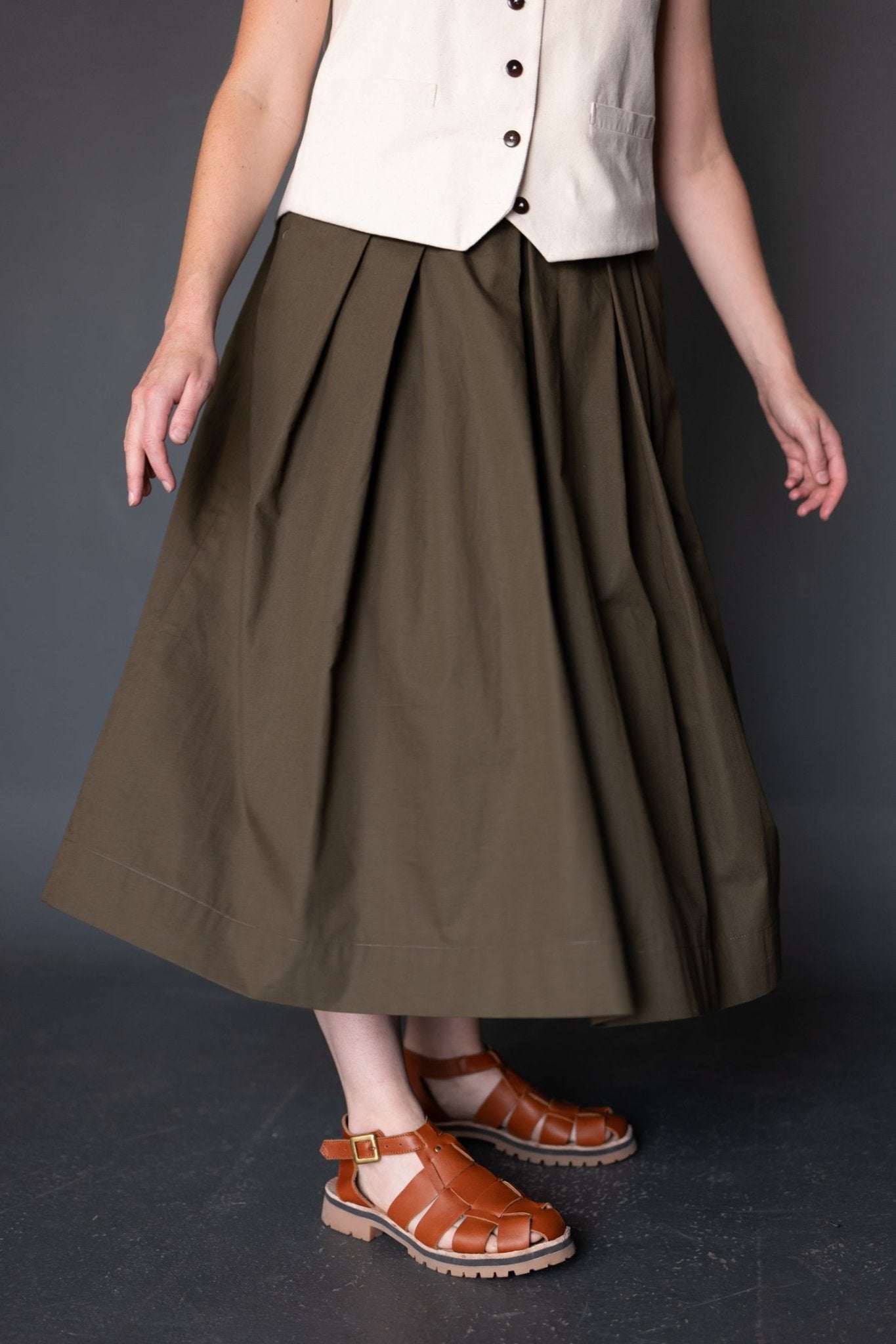 The Shepherd (Pleated A - Line Skirt) Womens PDF Pattern - Merchant & Mills - Simplifi Fabric