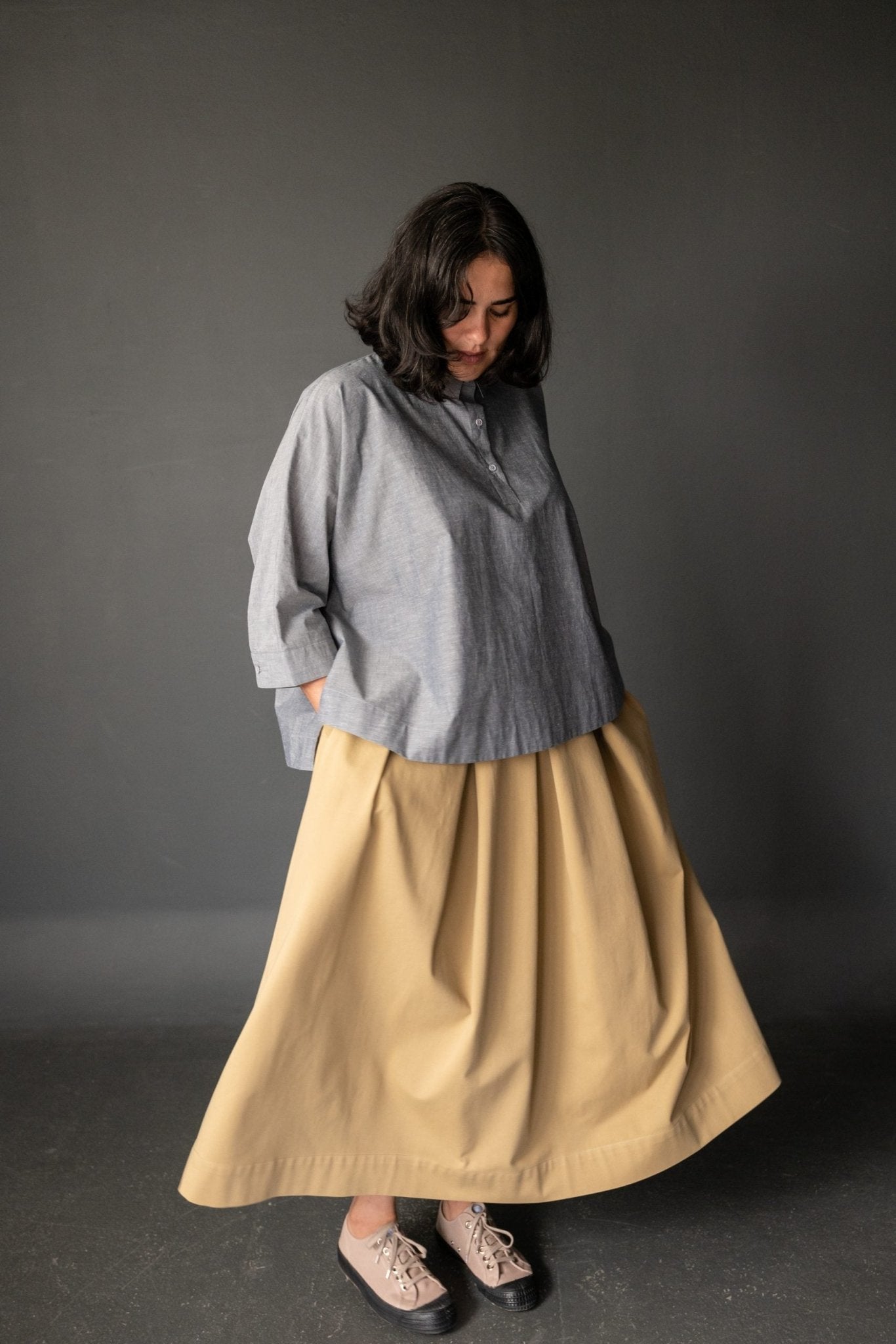 The Shepherd (Pleated A - Line Skirt) Womens PDF Pattern - Merchant & Mills - Simplifi Fabric