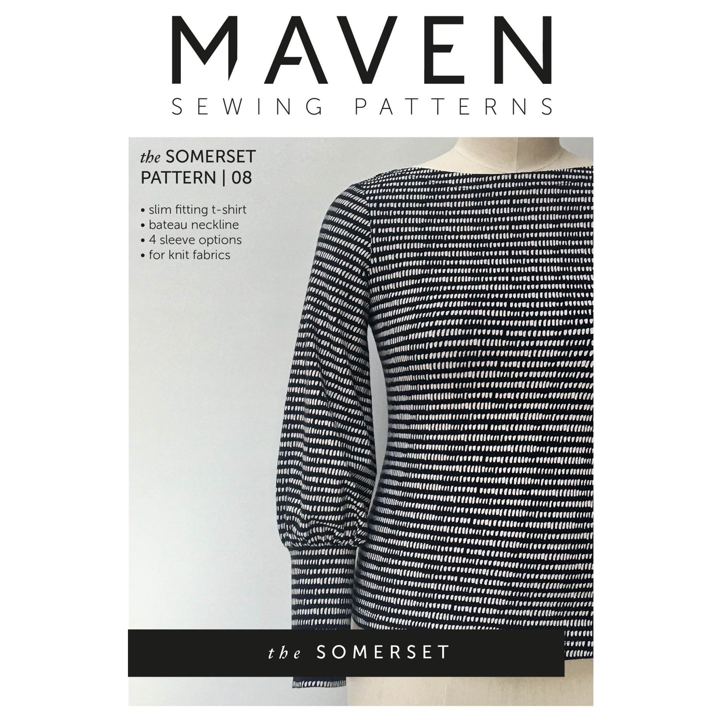 The Somerset T-Shirt Paper Sewing Pattern - Maven Sewing Patterns - Simplifi Fabric