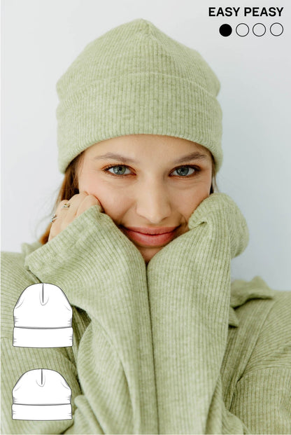 The Sophie Beanie - Paper Sewing Pattern - Juliana Martejevs - Simplifi Fabric