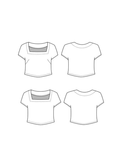 The Square Neck Top Pattern - Friday Pattern Company - Simplifi Fabric