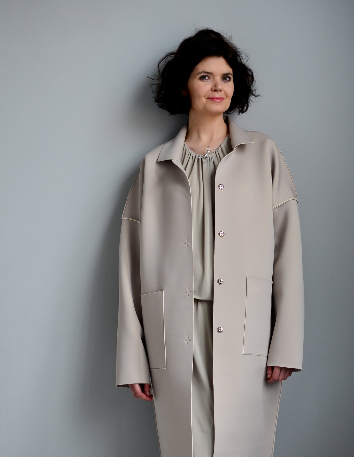 The Unlined Raw Edge Coat - PDF Pattern - The Makers Atelier - Simplifi Fabric