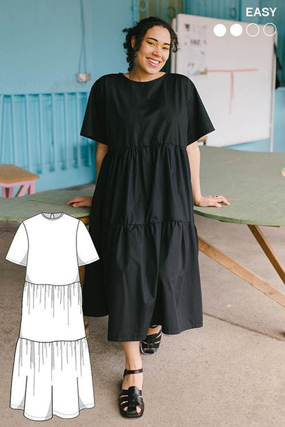 The Utah Dress - Paper Sewing Pattern - Juliana Martejevs - Simplifi Fabric