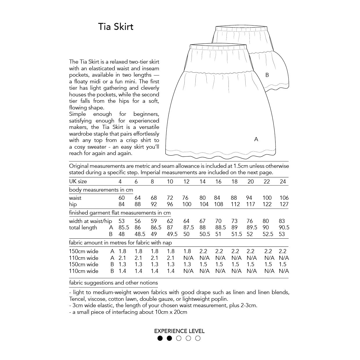 Tia Skirt Sewing Pattern - Dhurata Davies - Simplifi Fabric