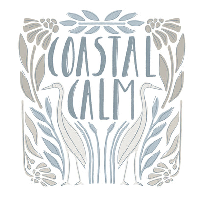 Timothy - Gray/Blue - Coastal Calm - Amy MacCready - Cloud 9 Fabrics - Poplin - Simplifi Fabric