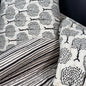Tiny Orchard + Shadow Stripe - Quilted Bagru Indian Cotton Block Print (Reversible) - Simplifi Fabric