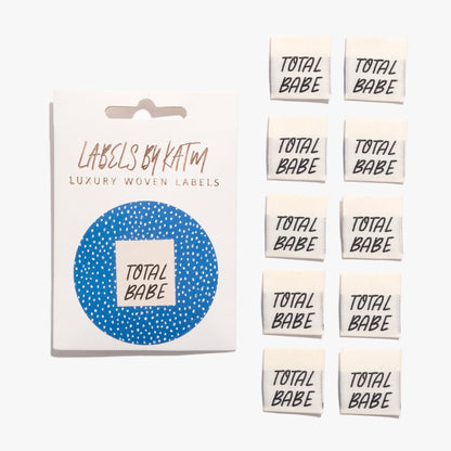 "TOTAL BABE" Woven Label Pack - Kylie And The Machine - Simplifi Fabric