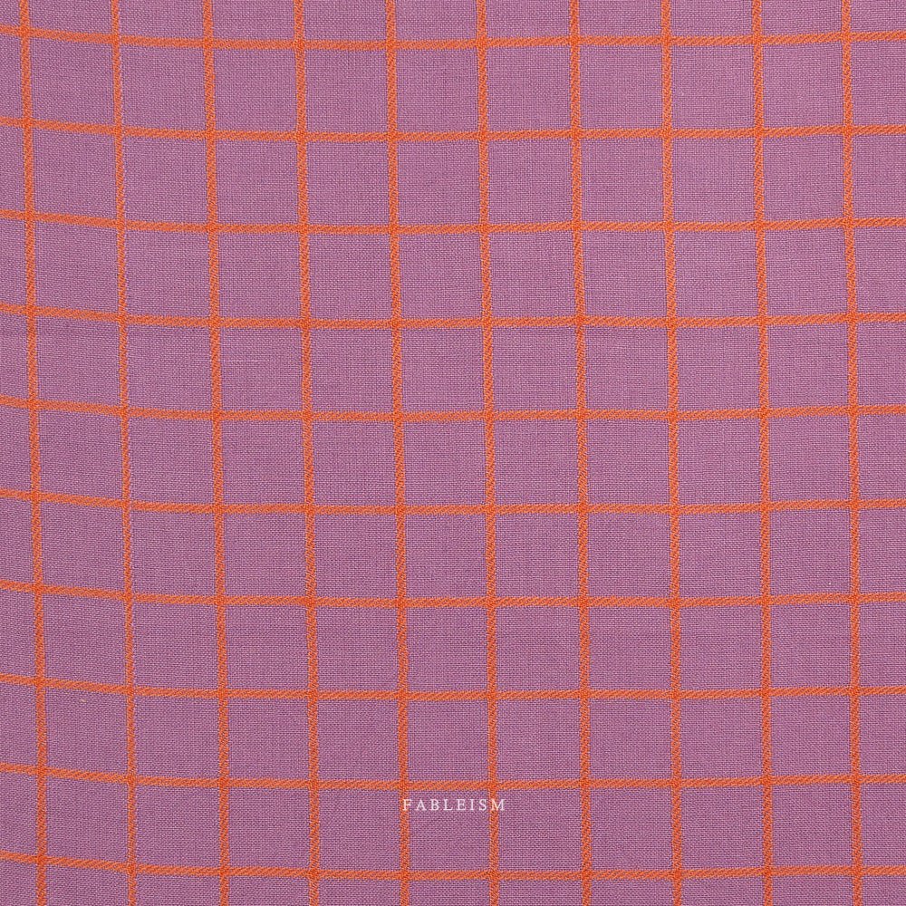Trellis - Plum - Fine & Dandy - Fableism Supply Co. - Simplifi Fabric