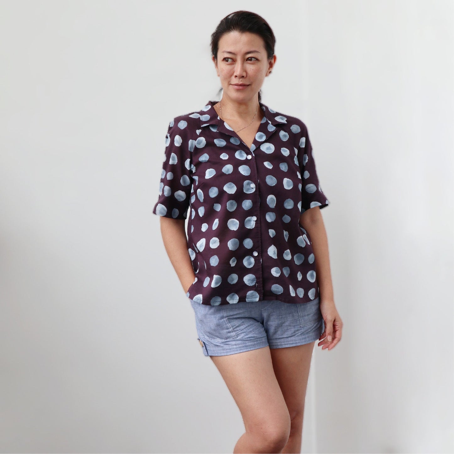 Tropicana Shirt Womens Paper Pattern - Wardrobe by Me - Simplifi Fabric