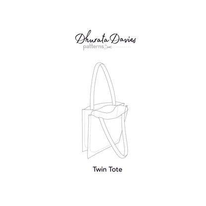 Twin Tote Bag Sewing Pattern - Dhurata Davies