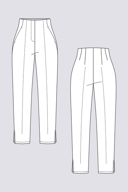 Tyyni Cigarette Trousers - Named Clothing - Sewing Pattern - Simplifi Fabric