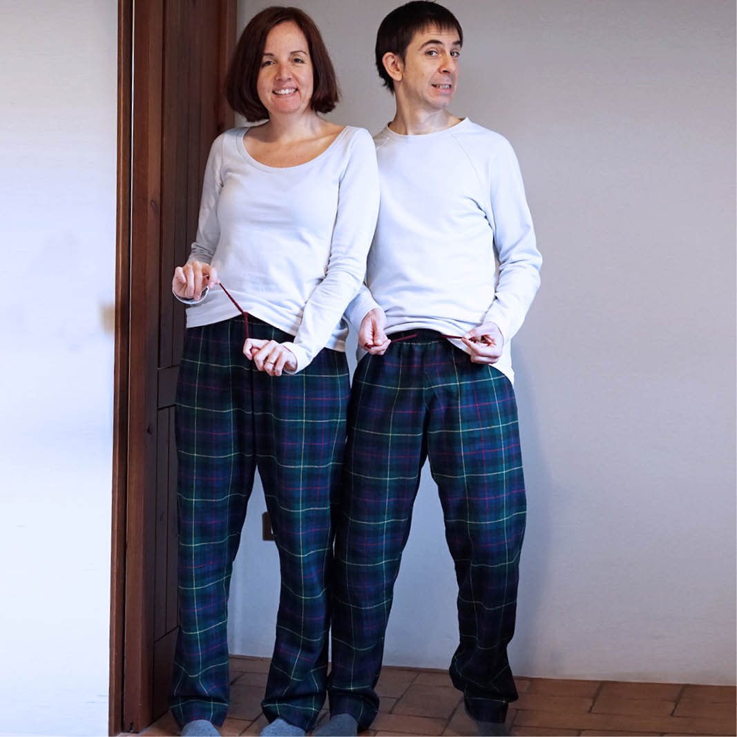 Unisex Pajama Pants Paper Pattern - Wardrobe by Me - Simplifi Fabric