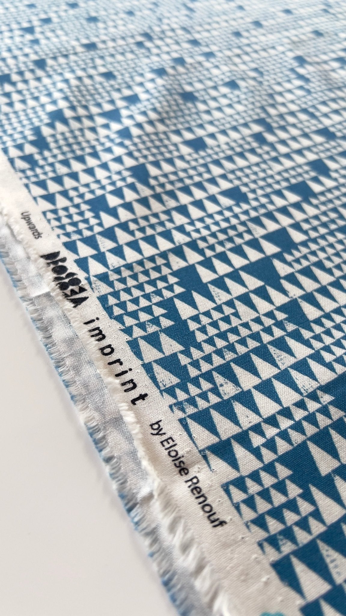 Upwards - Blue - Imprint - Eloise Renouf - Cloud 9 Fabrics - Poplin - Simplifi Fabric