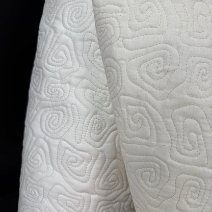 Uzumaki Stitch Quilted - Japanese Import - Winter White - Simplifi Fabric
