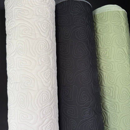 Uzumaki Stitch Quilted - Japanese Import - Winter White - Simplifi Fabric