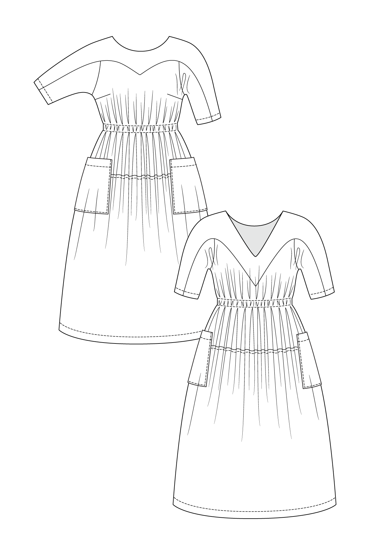 Valo Dress and Top - PDF Pattern - Named Clothing - Simplifi Fabric