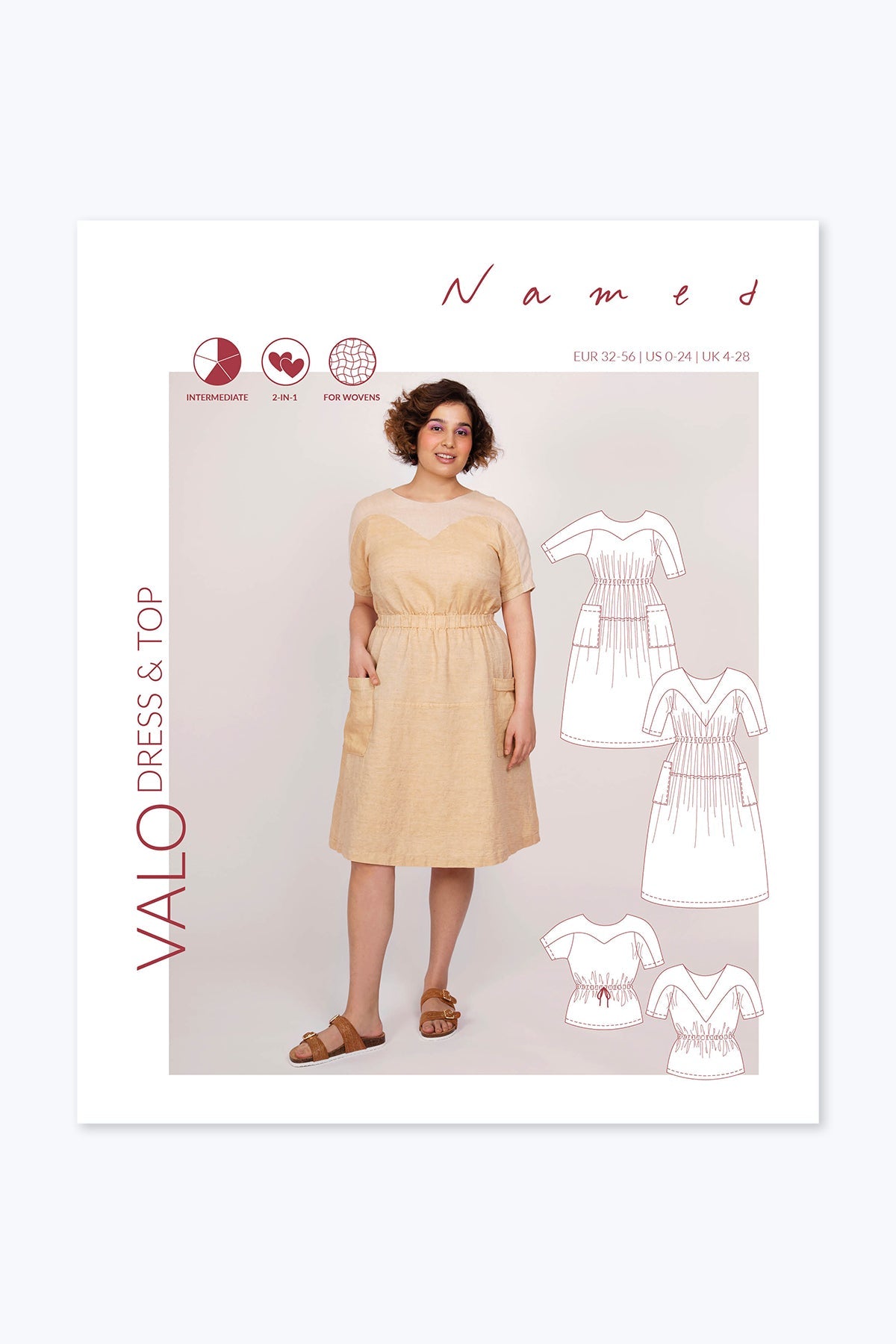 Valo Dress + Top - Named Clothing - Sewing Pattern - Simplifi Fabric