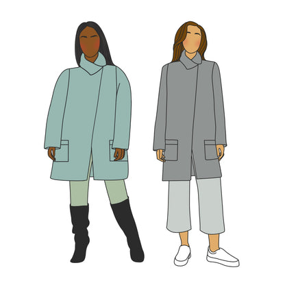 Vienne Coat Sewing Pattern - Size Me - Simplifi Fabric