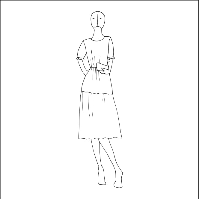 Vienne Dress Sewing Pattern - Size Me - Simplifi Fabric