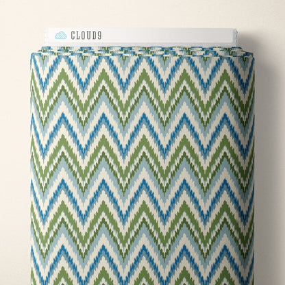 Vintage Flames - Blue - Summer Garden - House Of Haricot - Cloud 9 Fabrics - Poplin - Simplifi Fabric