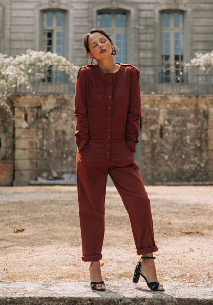Vipère Jumpsuit Paper Sewing Pattern - Maison Fauve - Simplifi Fabric