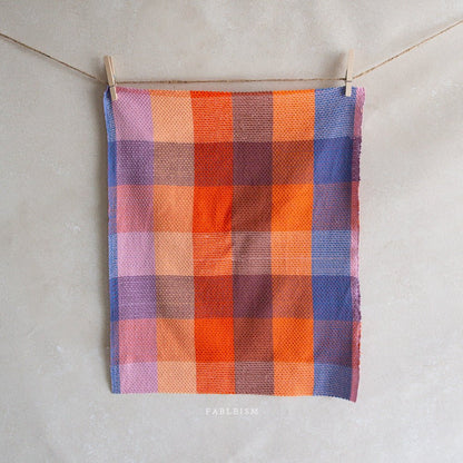 Waffle Happy Checkers - Sorbet - Fine & Dandy - Fableism Supply Co. - Simplifi Fabric