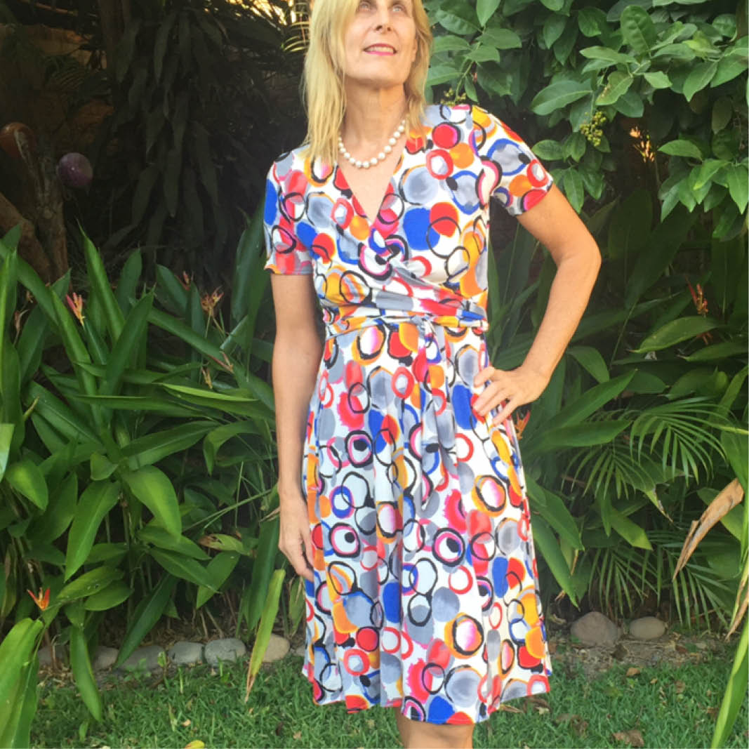 Wanda Wrap Dress Womens Paper Pattern - Wardrobe by Me - Simplifi Fabric