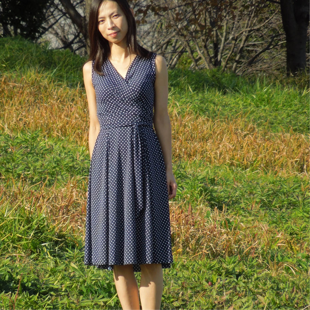 Wanda Wrap Dress Womens Paper Pattern - Wardrobe by Me - Simplifi Fabric