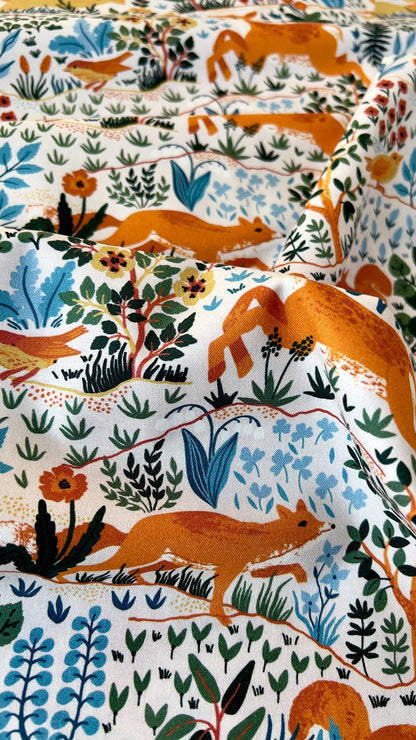 Wild Animals - Light - Baltic Woodland - Maria Galybina - Cloud 9 Fabrics - Poplin - Simplifi Fabric