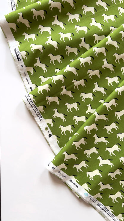 Wild Horses - Through The Window - Di Ujdi - Cloud 9 Fabrics - Poplin - Simplifi Fabric