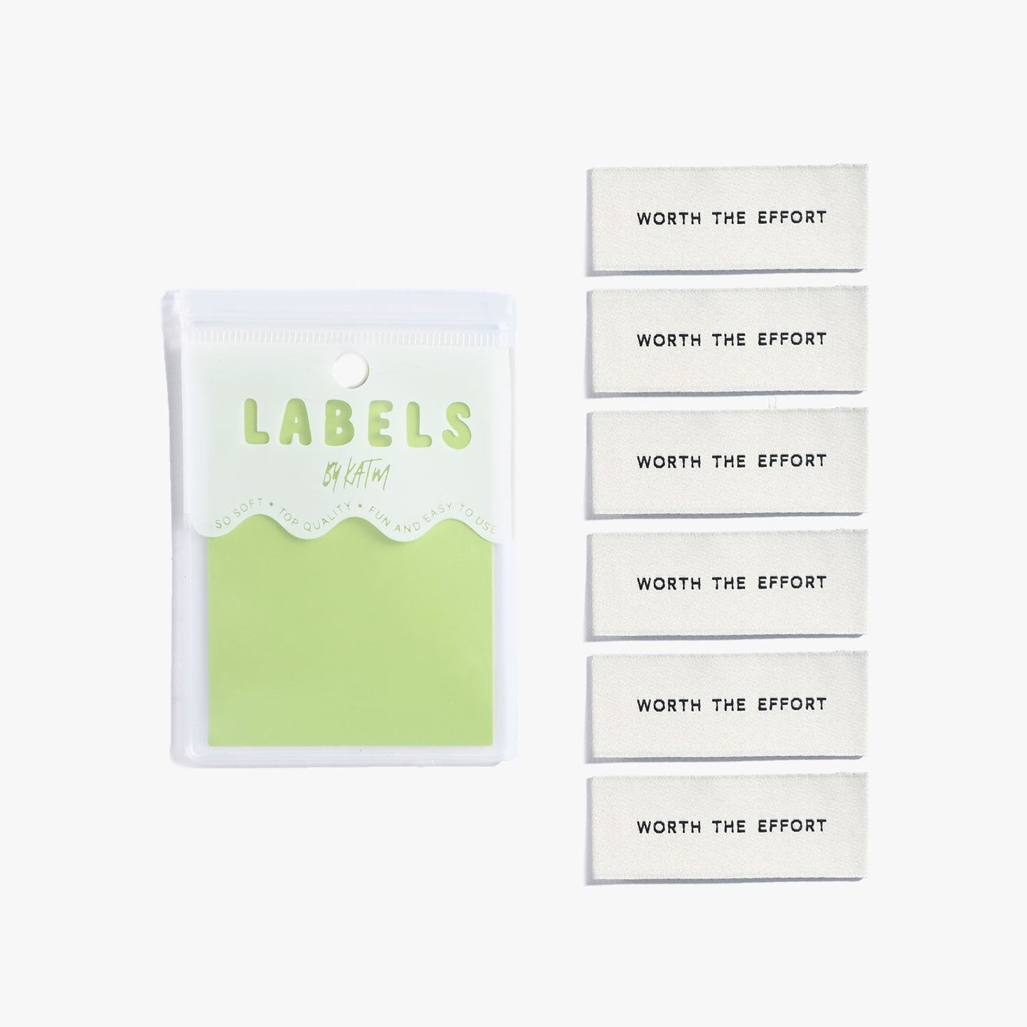 "WORTH THE EFFORT" V.2 Woven Label Pack - Kylie And The Machine - Simplifi Fabric