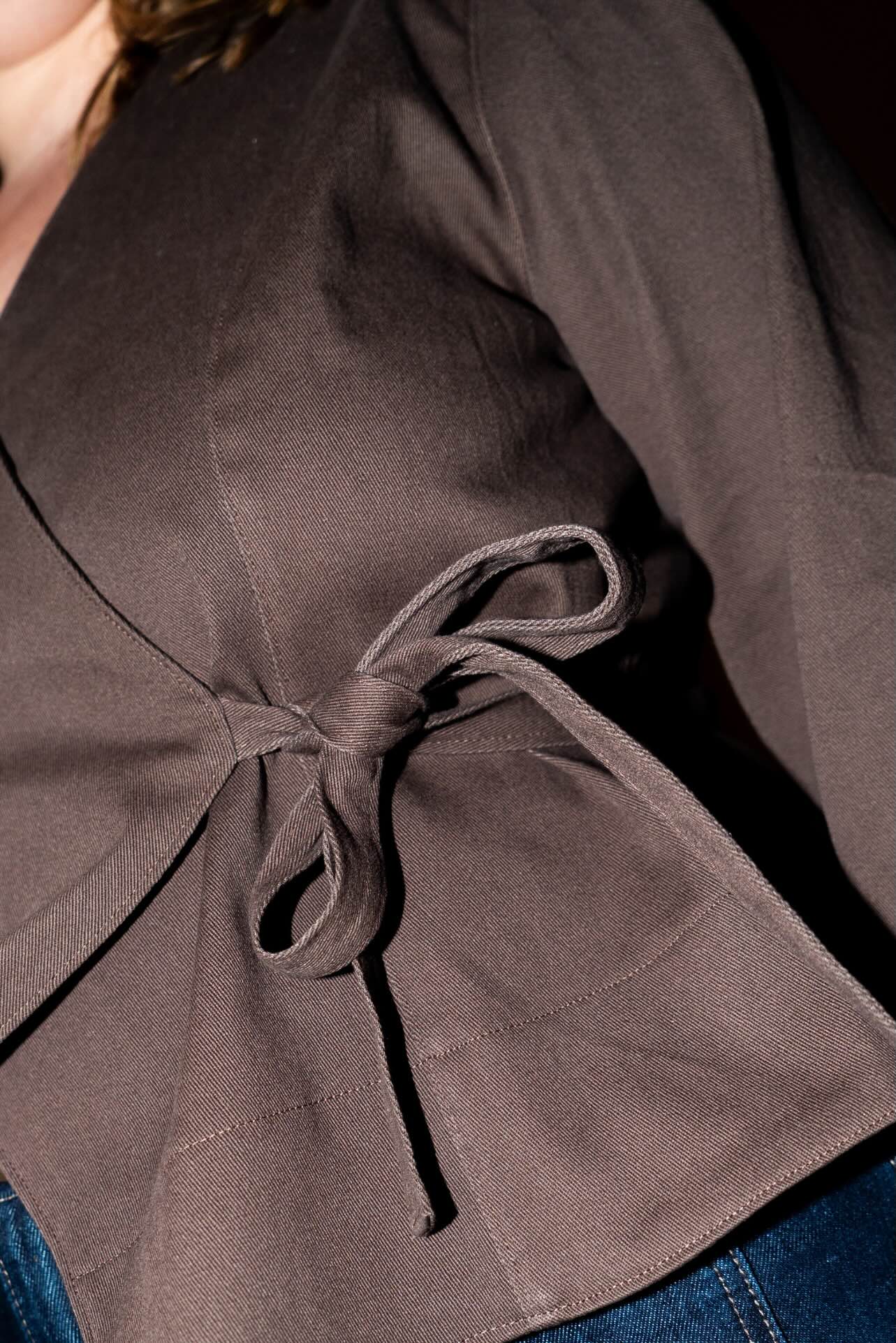 Wrap Blouse + Straight Sleeves Jacket - Paper Sewing Pattern - Puff And Pencil - Simplifi Fabric