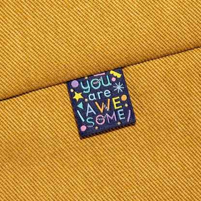 "You Are Awesome" KATM x Brook Gossen Woven Labels - Kylie And The Machine - Simplifi Fabric