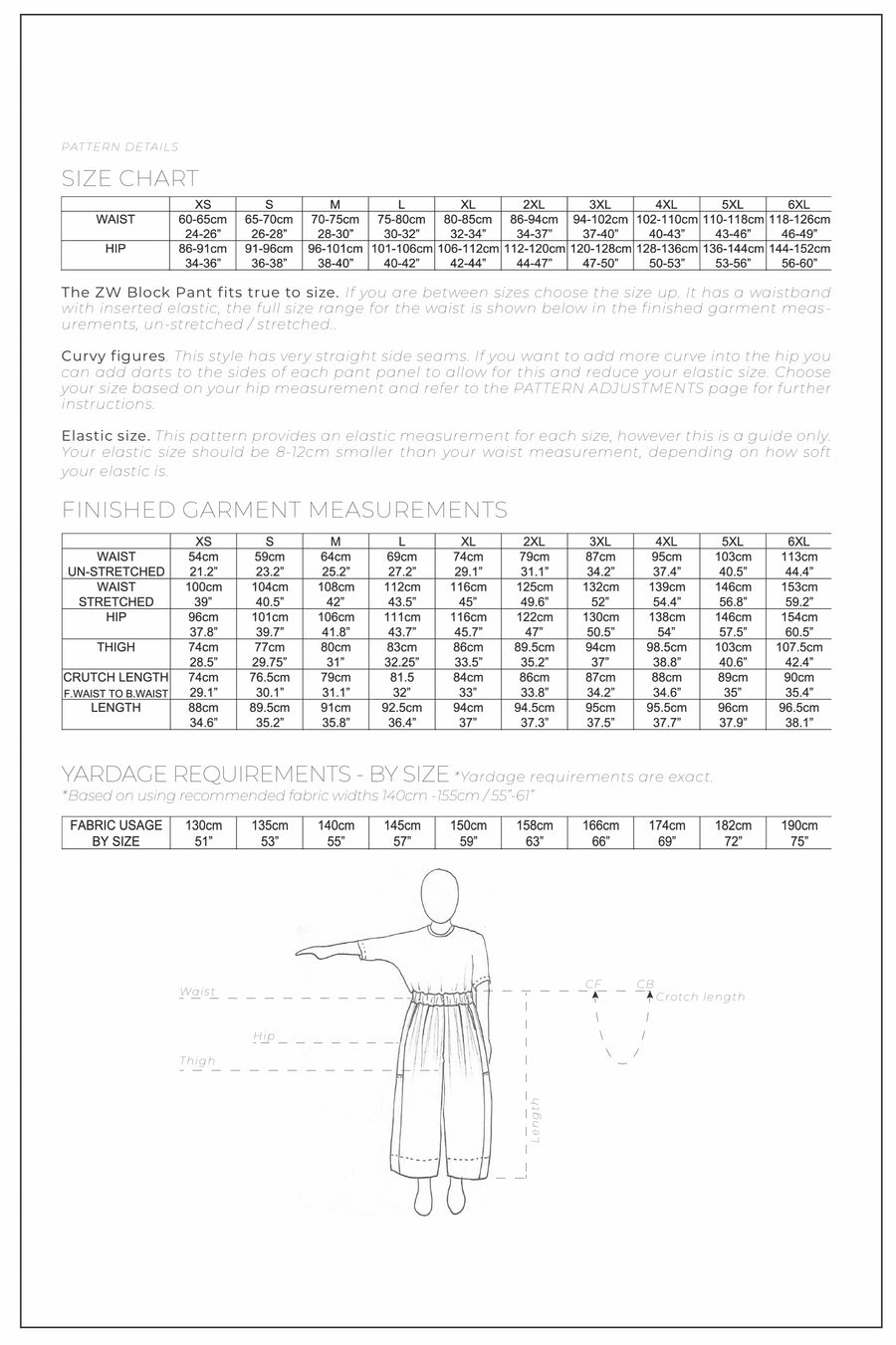 ZW Block Pant - Birgitta Helmersson - PDF Pattern - Simplifi Fabric