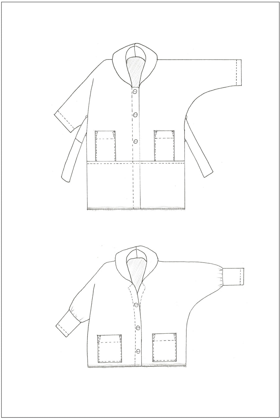 ZW Coat - Birgitta Helmersson - PDF Pattern - Simplifi Fabric