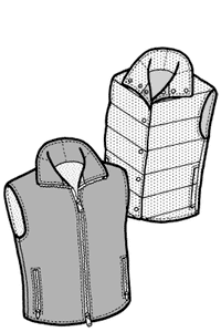 Men’s Santiam Reversible Vest Pattern - 102 - The Green Pepper Patterns