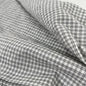 Yarn Dyed Organic Cotton Shirting - Oeko-Tex® - Japanese Import - Black/White Plaid