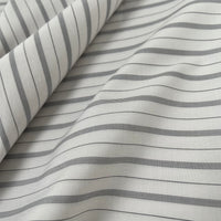 Yarn Dyed Washed Stripe Organic Cotton Shirting - Oeko-Tex® - Japanese Import - Black/White Stripe