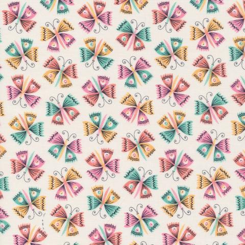 Flutter - Tropical Garden - Sue Gibbins - Cloud 9 Fabrics - Poplin