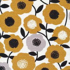 Blooms - Olive - Modern Retro by Tina Vey - Cloud 9 Fabrics - Barkcloth