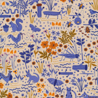 Garden Friends - Furrow - Leah Duncan - Cloud 9 Fabrics - Poplin