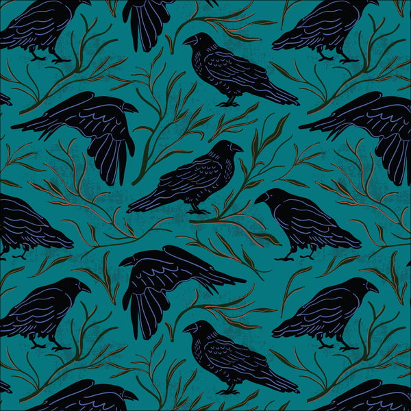 The Raven - Mystery At Moonstone Manor - Tara Reed - Cloud 9 Fabrics - Poplin