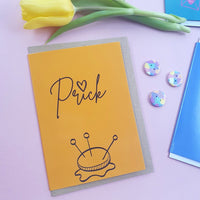 "PRICK" Sewing Themed Greeting Card - Sew Anonymous