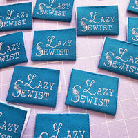 "LAZY SEWIST" Woven Label Pack - Sew Anonymous