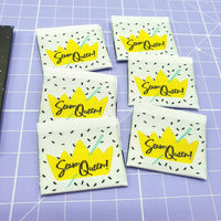 "SEAM QUEEN" Woven Label Pack - Sew Anonymous